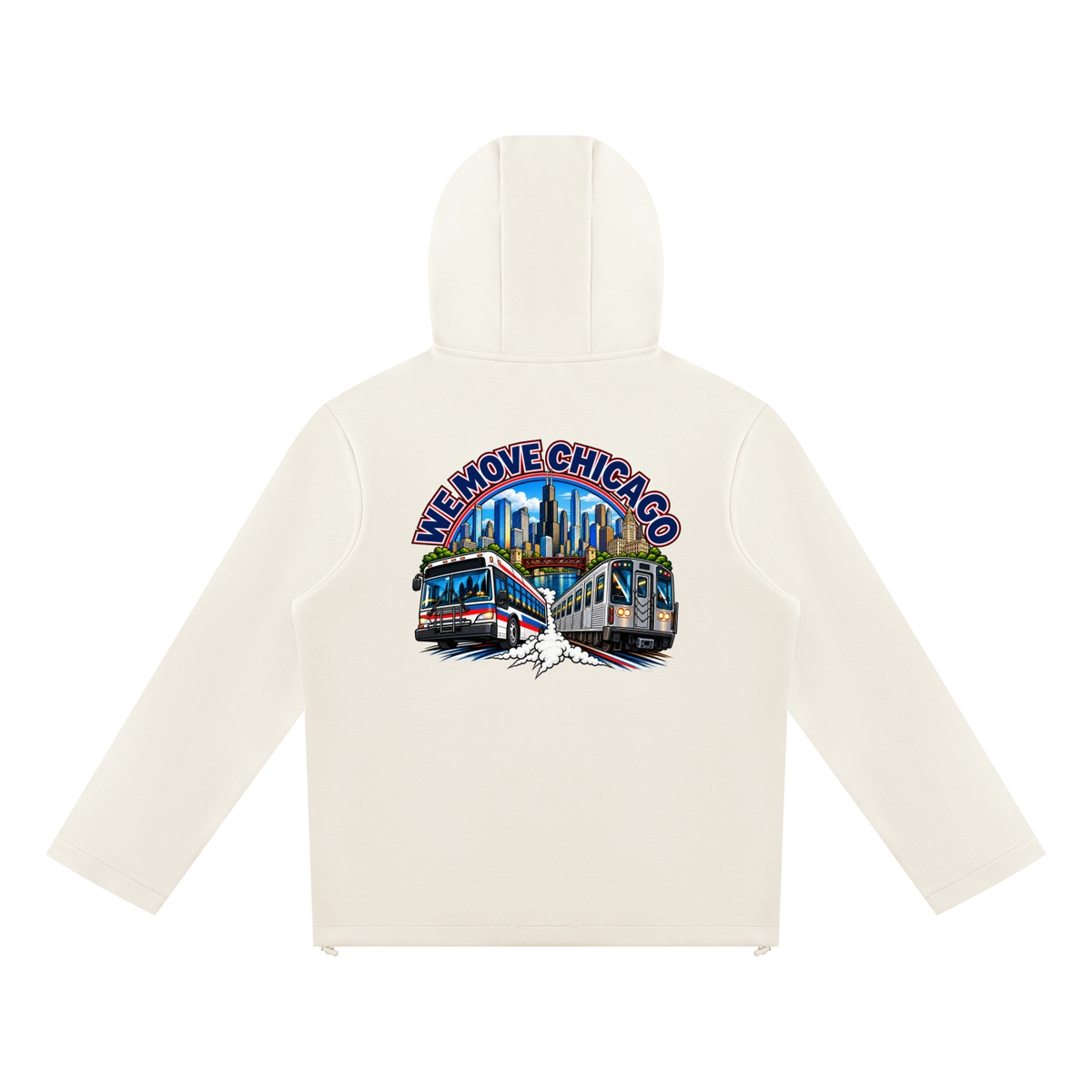 We Move Chicago Full Zip Hoodie