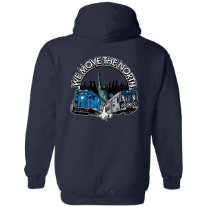 We Move The North  Zip Up Hoodie