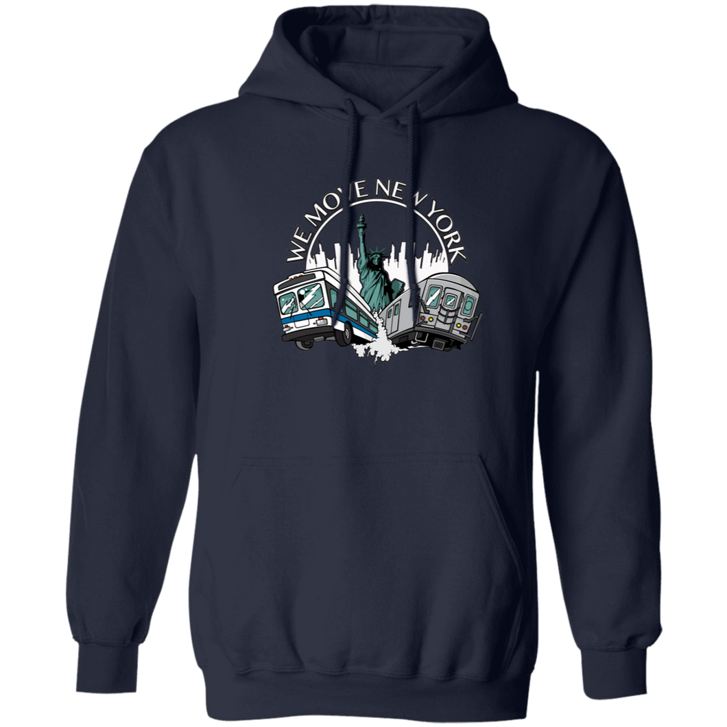 Train and Bus Pullover Hoodie 8 oz