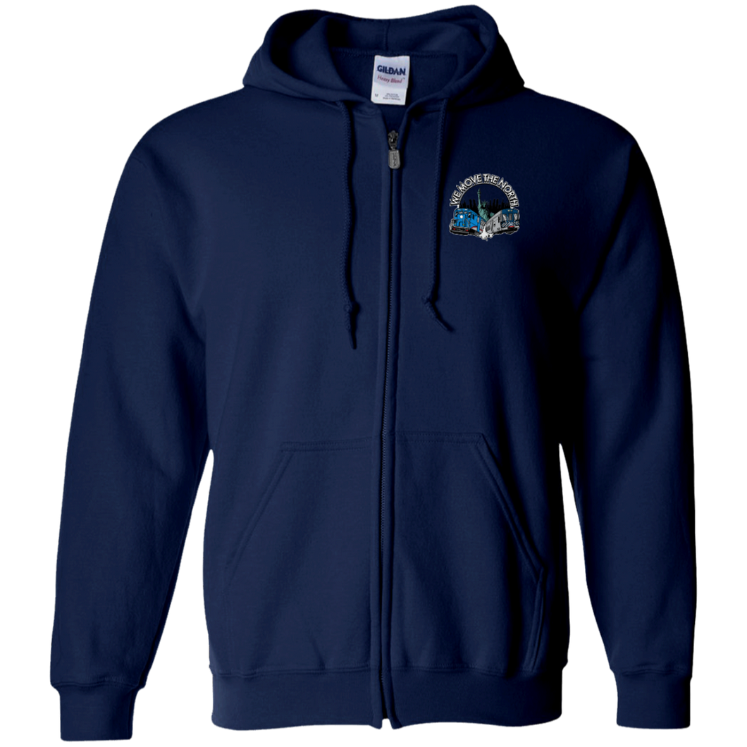 We Move The North  Zip Up Hoodie