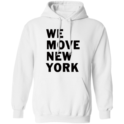 WMNY Bold White Pullover Hoodie