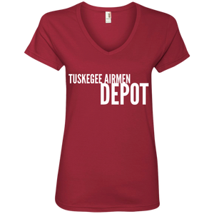 Tuskegee Airmen Depot Ladies' V-Neck T-Shirt