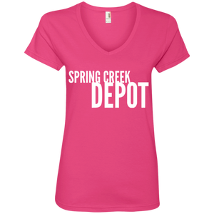 Spring Creek Depot Ladies' V-Neck T-Shirt