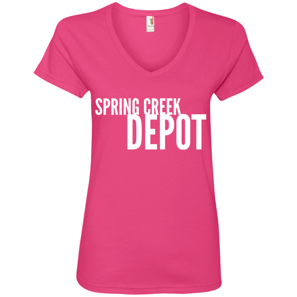 Spring Creek Depot Ladies' V-Neck T-Shirt