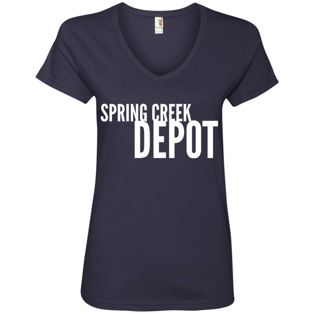 Spring Creek Depot Ladies' V-Neck T-Shirt