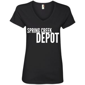 Spring Creek Depot Ladies' V-Neck T-Shirt