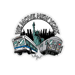 WMNY Train and Bus Sticker