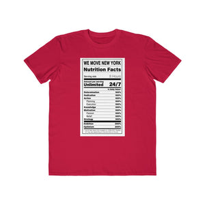 We Move New York Nutrition Facts Tee