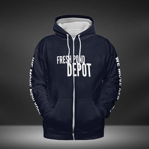 Fresh Pond Text Hoodie